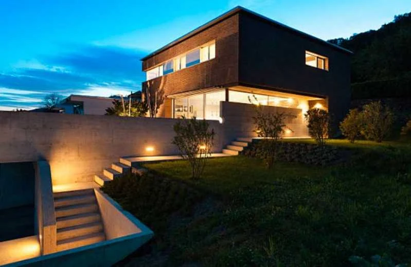 iluminação externa para casas