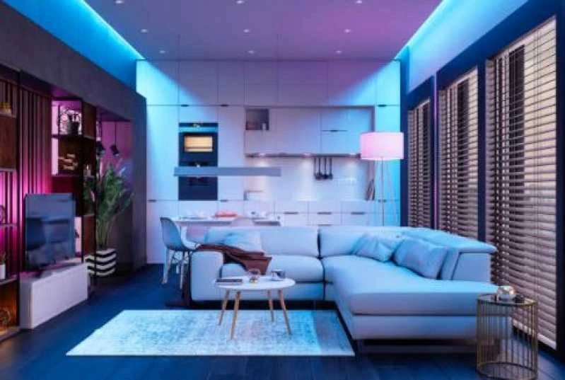 iluminação sala apartamento pequeno Litoral Sul de SP
